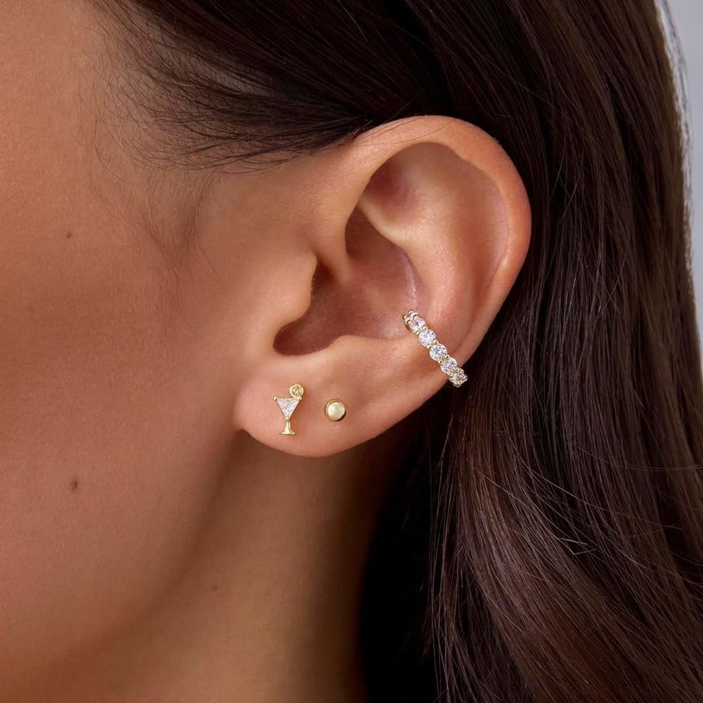 Martini Stud Earrings 🍸